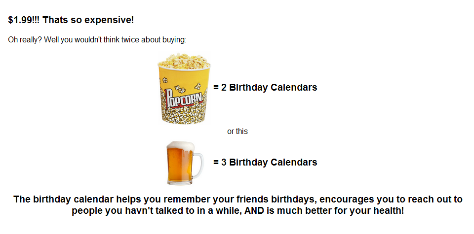 Birthday Calendar image 3